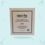 Forest Pick Wild Green Tea with Hibiscus Roselle – Handcrafted Tea from the Forests of Manipur