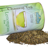 Chamraj Tea Lemongrass Can with Tea Leaves