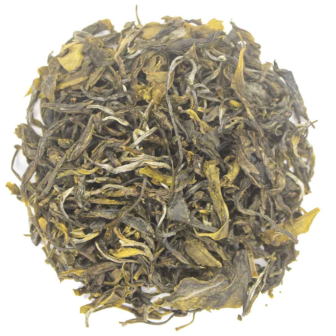 Gopaldhara Pine Wood Chestlets Vintage Umami Dried Green Tea Leaves
