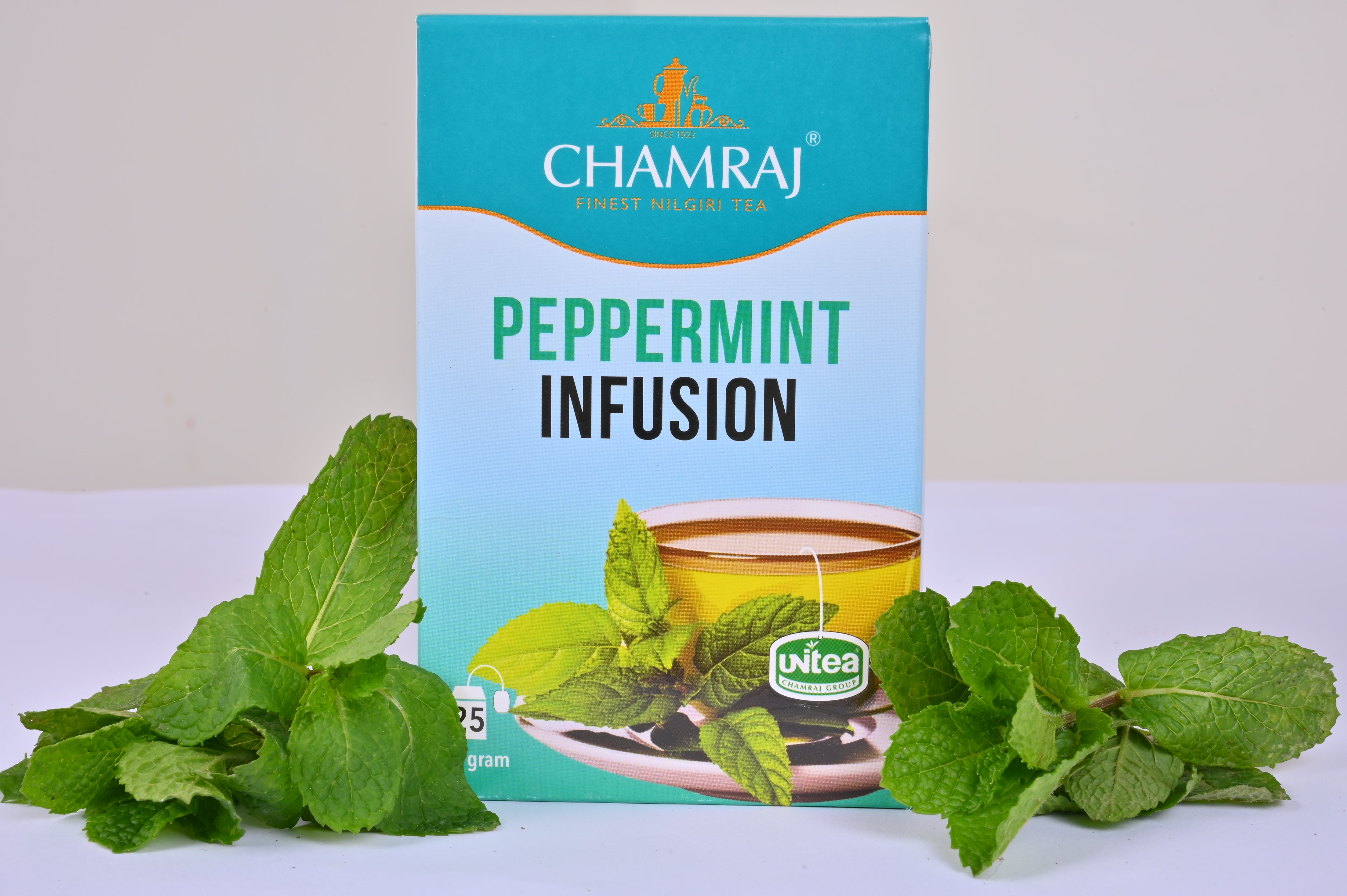 Chamraj Peppermint Infusion Tea Box with Peppermint Leaves