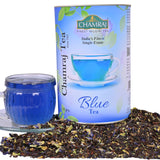 Chamraj Blue Tea Can with Tea Leaves