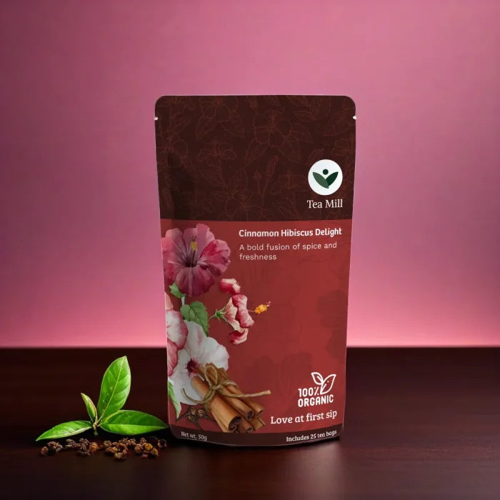 cinnamon hibiscus plant Tea Mill Organic Cinnamon Hibiscus Delight – Green Tea with Hibiscus C – The Secret of Tea