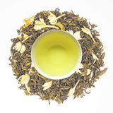 Jasmine Flower Green Tea with Dry Tea Leaves