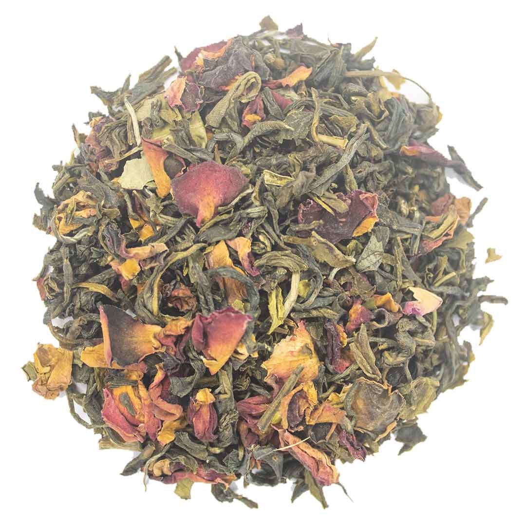 Rose Green Dry Tea Leaves