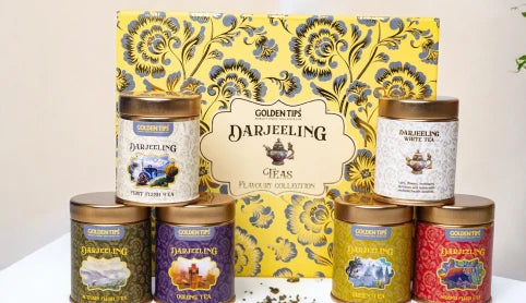 Collection of Golden Tips Darjeeling tea box