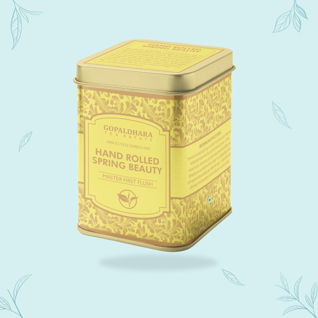Gopaldhara Hand-Rolled Spring Beauty First Flush Tea Box