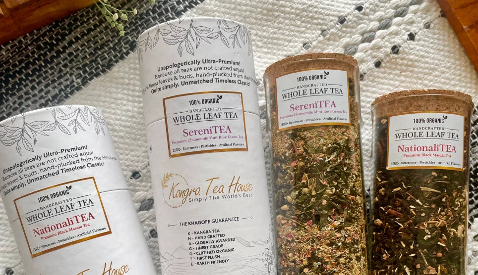 Kangra Tea House- 100% Organic Whole Leaf Tea