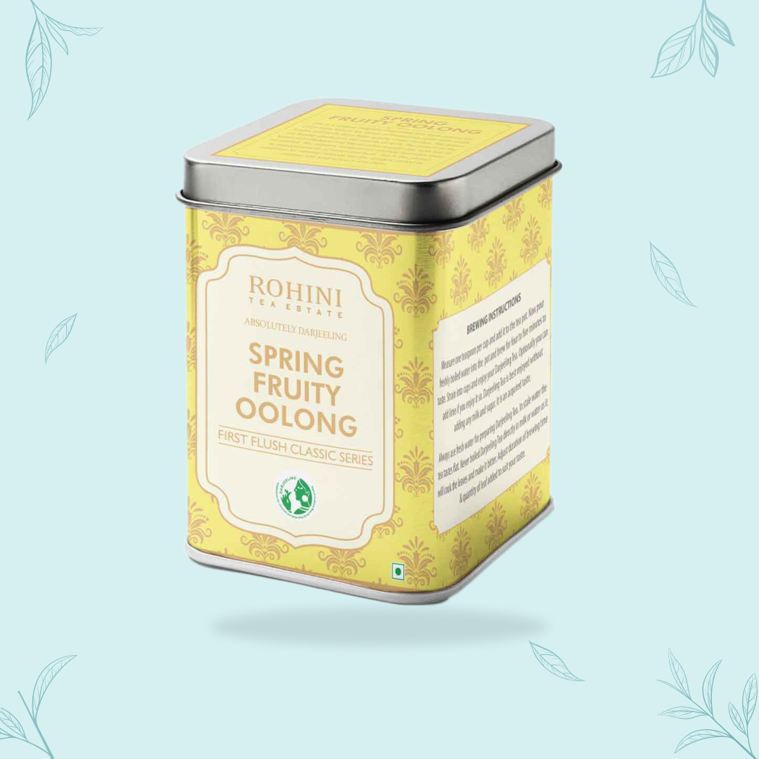 Rohini Darjeeling First Flush Oolong Tea Canister