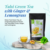 Chaidhara Tulsi Green Tea with Ginger & Lemongrass – Detox & Wellness Blend - 200gm