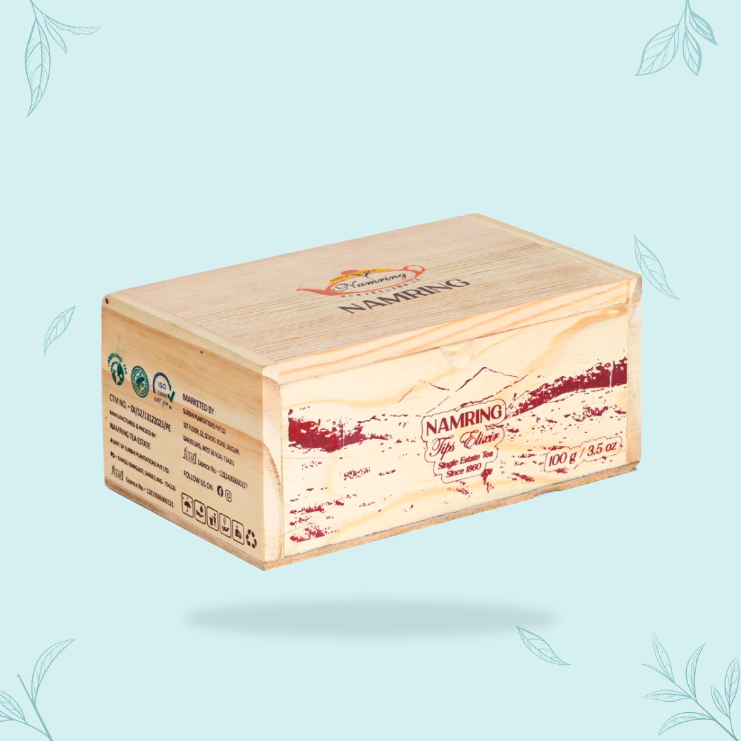 Namring Tips Elixir Darjeeling Black Tea Wooden Gift Box