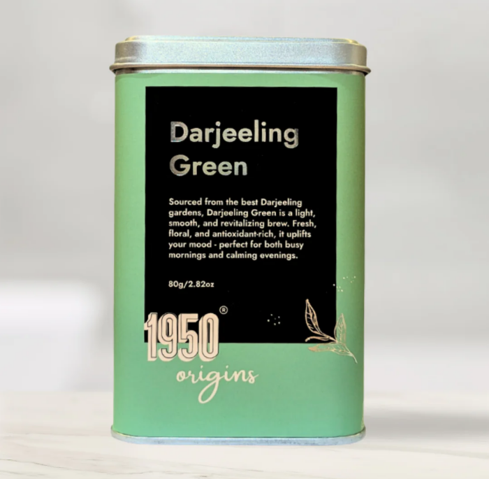 1950 Origins Darjeeling Green Tea Box