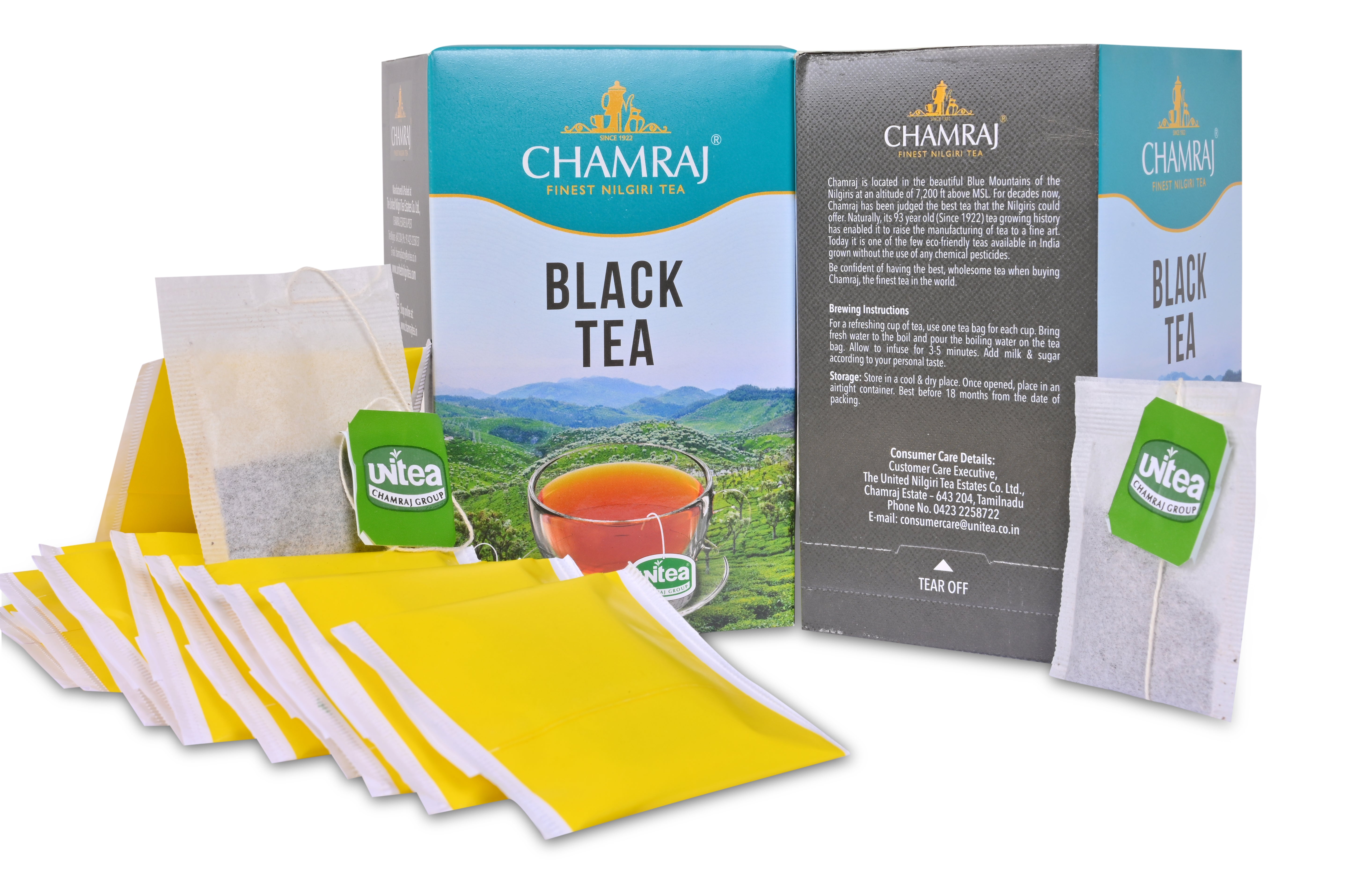Chamraj Nilgiri Black Tea Bags 50g Pack of 2