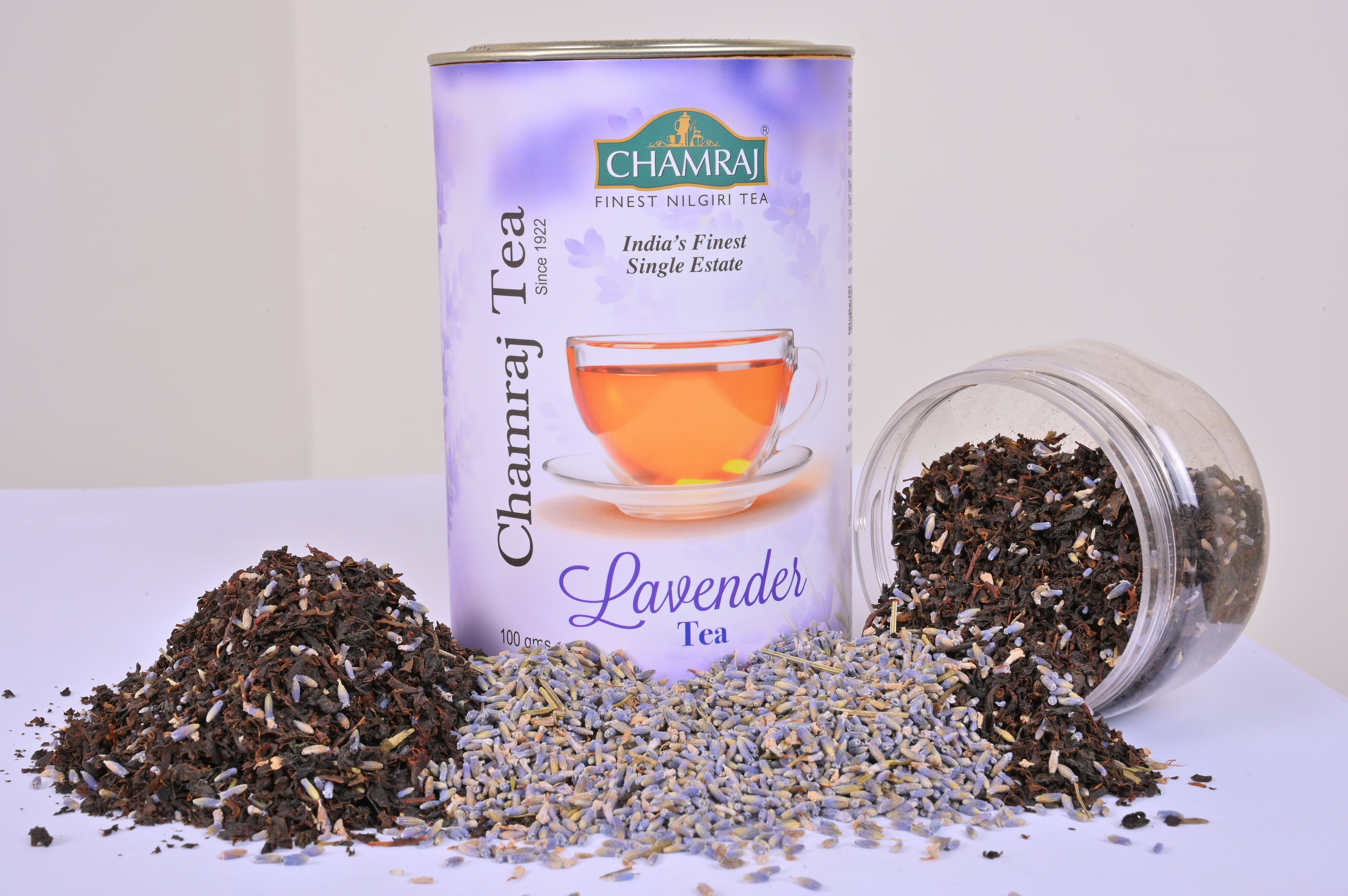 Chamraj Lavender Bliss Tea Premium Nilgiri Black Tea Infused with Natural Lavender Petals