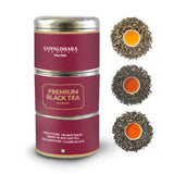 Gopaldhara Darjeeling Premium Black Tea Gift Can – First Flush, Smoky & Classic (3-in-1 Set)