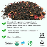 Aquarius Mukhwas Organic Darjeeling Black Tea - Zodiac Collection Innovative Blend