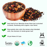 Aries Organic Darjeeling Rose Green Tea - A Bold Zodiac Blend for the Trailblazer