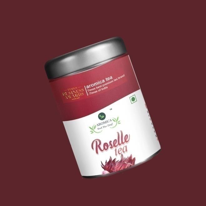 Aromica Roselle Green Tea Can