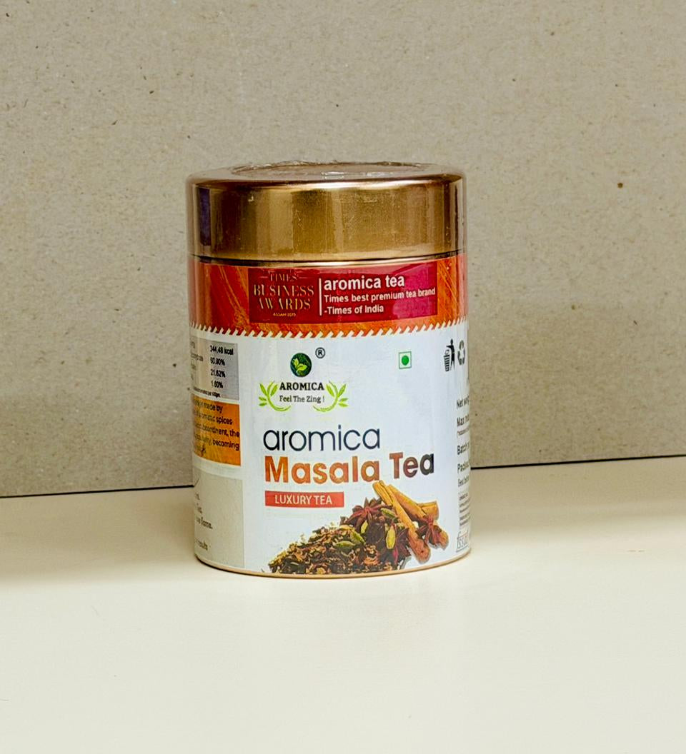 Aromica Spiced Masala Tea blended with Assam Black Tea and Aromatic Indian Spices