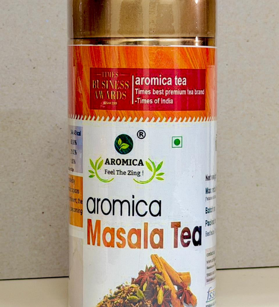 Aromica Spiced Masala Tea blended with Assam Black Tea and Aromatic Indian Spices