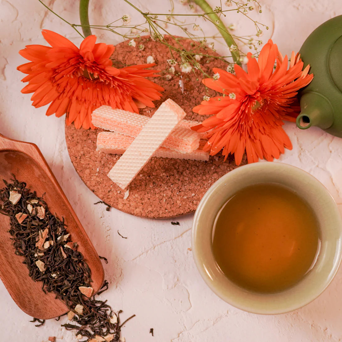 ArtTeas Handcrafted Blissful Orange Dream Nilgiri Green Tea