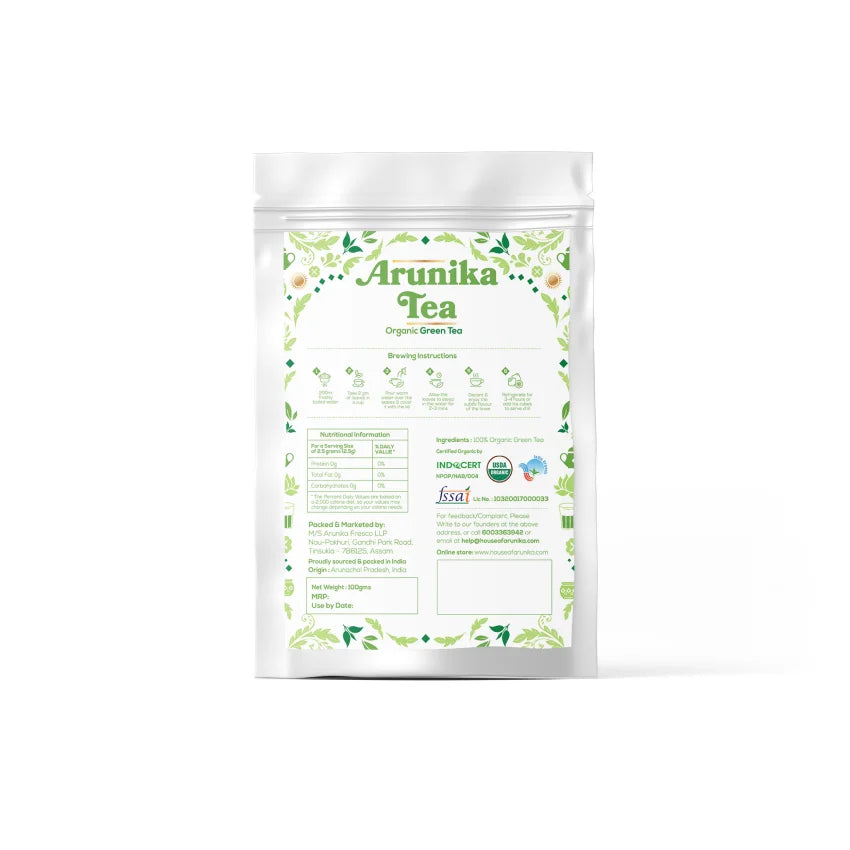 Arunika Tea Organic Green Tea Pack