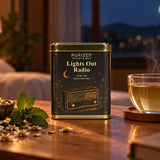 Aurizen Tea Lights Out Radio - Nilgiri Green Tea with Chamomile & Mint for Gentle Evenings