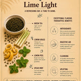 Aurizen Tea Limelight - Nilgiri Green Tea with Lemongrass & Lemon for Bright, Vibrant Days