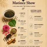 Aurizen Tea Matinee Show - Nilgiri Green Tea with Betel Leaf & Rose, Inspired by the Ritual of Paan