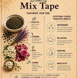 Aurizen Tea Mix Tape - Nilgiri Green Tea with a Medley of Rose, Lavender & Jasmine