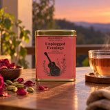 Aurizen Tea Unplugged Evenings - Nilgiri Green Tea with Rose & Cardamom for Quiet Evenings
