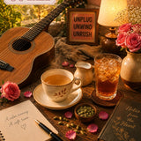 Aurizen Tea Unplugged Evenings - Nilgiri Green Tea with Rose & Cardamom for Quiet Evenings