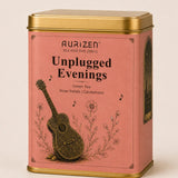 Aurizen Tea Unplugged Evenings - Nilgiri Green Tea with Rose & Cardamom for Quiet Evenings