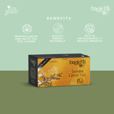 Bagicha Jasmine Green Tea Box with Benefits Listed