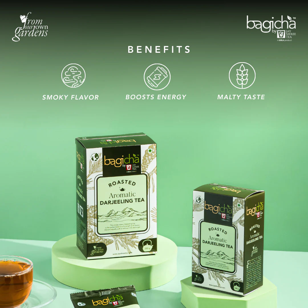 Bagicha Roasted Aromatic Darjeeling Tea Pack with Benefits