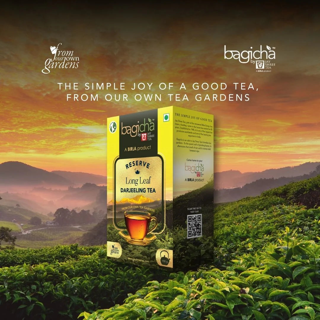 Bagicha by Jay Shree Tea Reserve Long Leaf Darjeeling Tea Box
