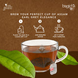 Bagicha By Jayshree Tea Assam Tea Early Grey Tea in Luxury Pyramid Tea Bags - Malty Rich Black Tea Brightened by Italian Bergamot Oranges