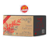 Bagicha By Jayshree Tea Assam Tea Early Grey Tea in Luxury Pyramid Tea Bags - Malty Rich Black Tea Brightened by Italian Bergamot Oranges