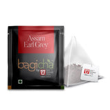 Bagicha By Jayshree Tea Assam Tea Early Grey Tea in Luxury Pyramid Tea Bags - Malty Rich Black Tea Brightened by Italian Bergamot Oranges