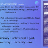 BARNAA CURCUMINO – Natural Anti-Inflammatory & Post-Workout Recovery Drink for Active Lifestyle