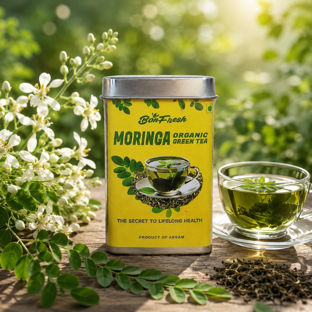 Bonfresh Organic Moringa Green Tea