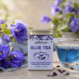 Bonfresh Organic Blue Tea - Floral and Earthy Butterfly Pea Flower and Assam Green Tea Blend - Trusted for Organic Excellence
