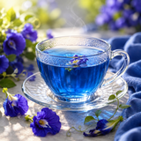 Bonfresh Organic Blue Tea - Floral and Earthy Butterfly Pea Flower and Assam Green Tea Blend - Trusted for Organic Excellence