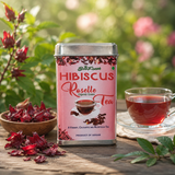 Bonfresh Organic Hibiscus Roselle with Assam Green Tea - Naturally Refreshing and Revitalizing - Trusted for Organic Excellence