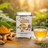 Bonfresh Organic Turmeric Assam Green Tea with Natural Herbs for Daily Detox and Wellness - Trusted for Organic Excellence