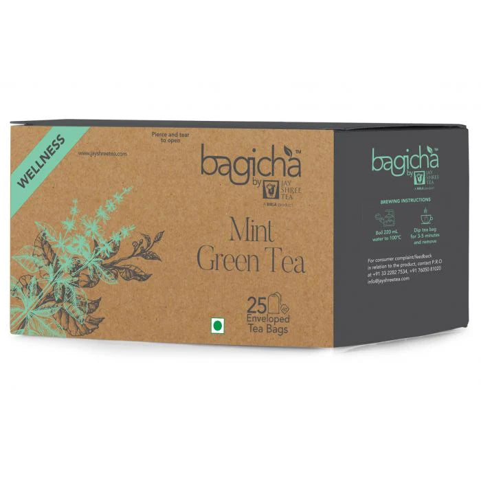 Box of Bagicha Mint Green Tea