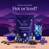 Brew Sage Butterfly Pea & Lemon Herbal Infusion for Antioxidant-Rich Refreshment