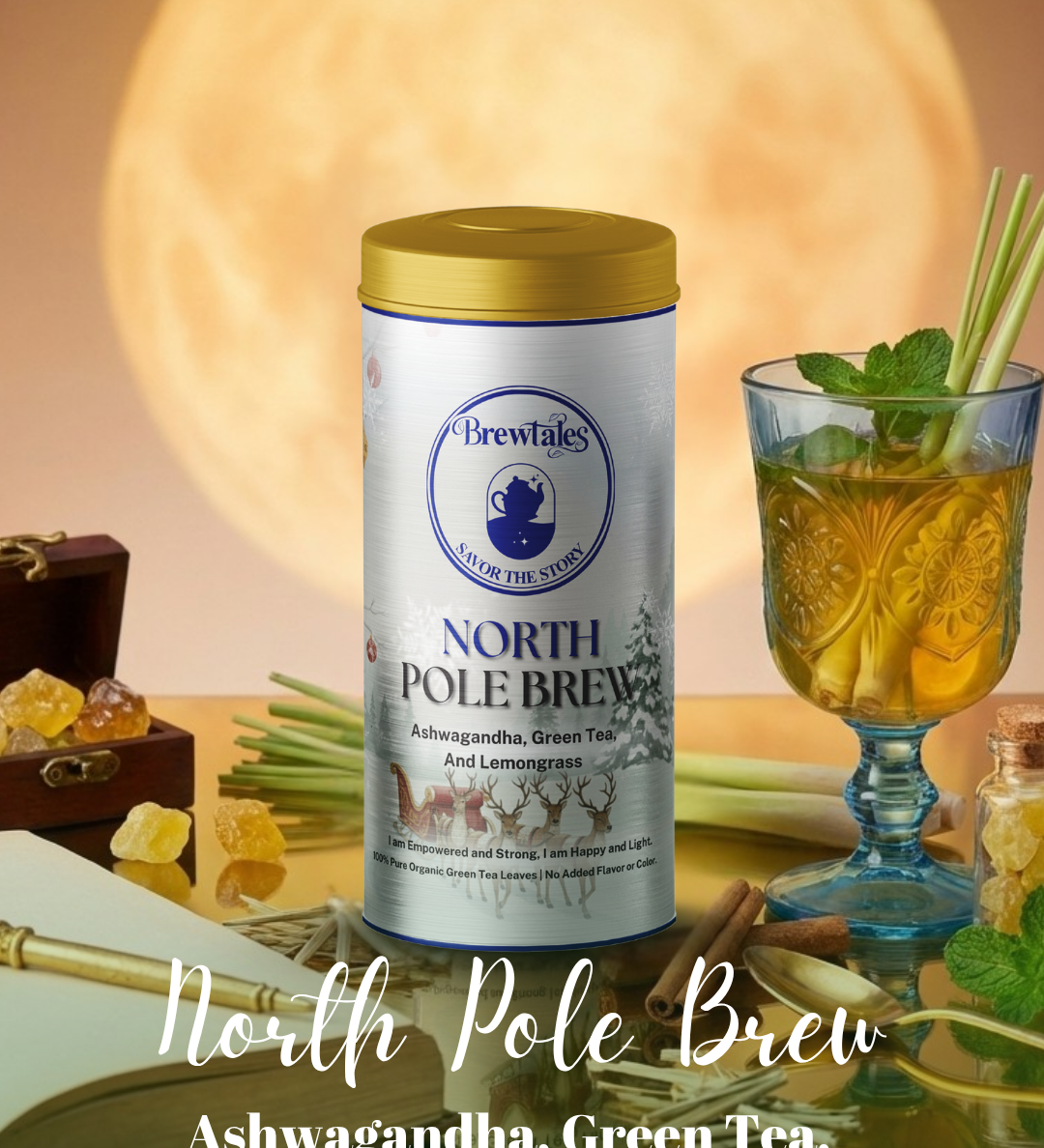 BrewTales Organic North Pole Green Tea