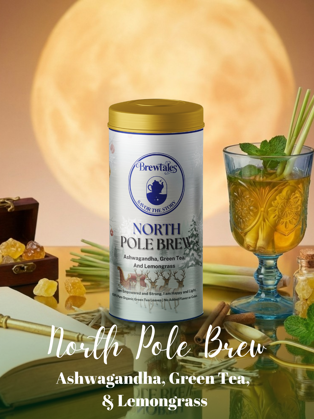 BrewTales Organic North Pole Green Tea