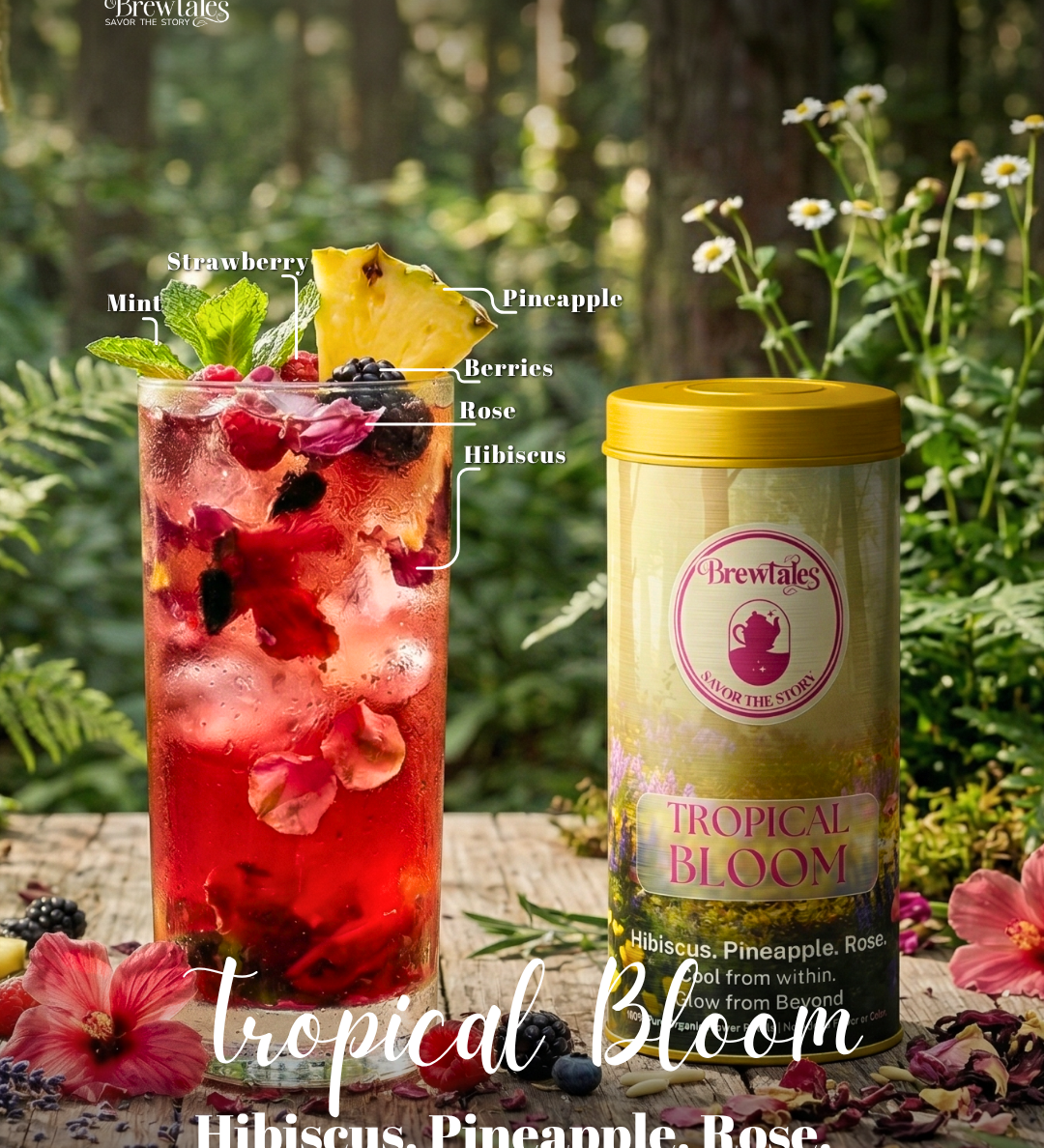 BrewTales Organic Tropical Bloom Infusion