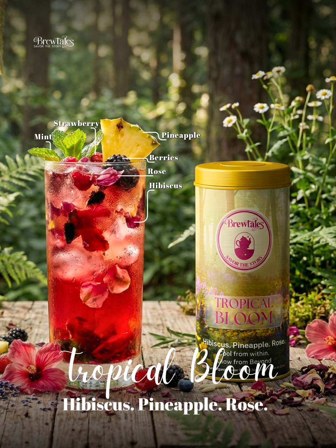 BrewTales Organic Tropical Bloom Infusion